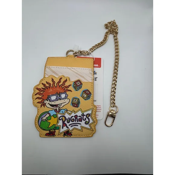 Rugrats Chuckie Card Holder Keychain Wallet Nickelodeon NWT Bag Charm - Picture 5 of 5